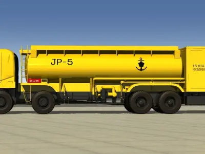 Japan Maritime Self Defense Force 2000L Fuel Supply Vehicle 3D model
