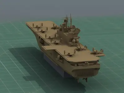 USS America LHA6 Warship 3D Print Model 3D print model