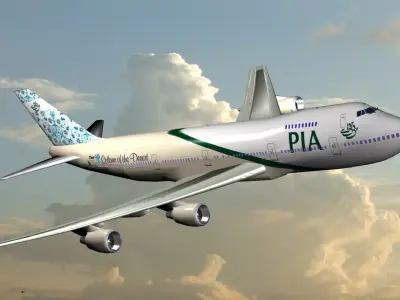  747-200 Jumbo Jet 3D model