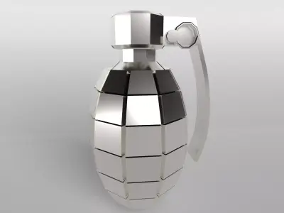 Grenade v1 006 Low-poly 3D model