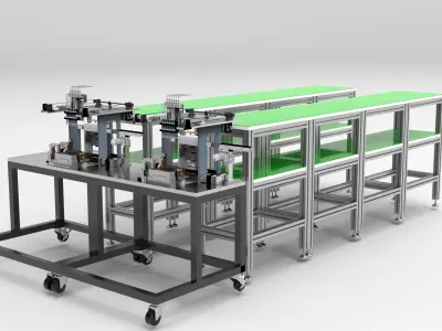 Multi-head dispensing machine 3D model