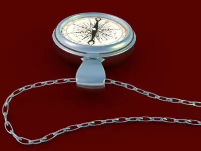 Antique Compass 3D model 3D model