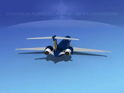 McDonnell Douglas MD83 Midwest 3D model