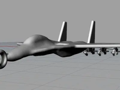 Pendant Aircraft Model F-105 N012329 3D print model