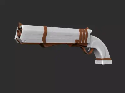 Sci-Fi Short Shotgun - Gun Weaponry - Luxury Low-poly 3D model