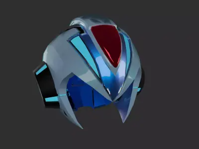Megaman X Version Ka Helmet 3D model