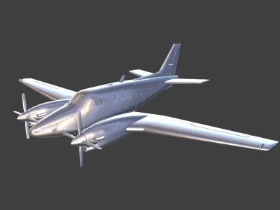 King Air C90 ready to 3D printing 3D print model
