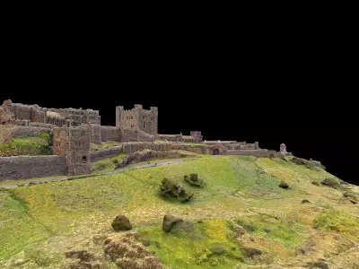 Bamburgh Castle 3D model