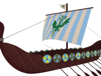 Viking Ship 3D model