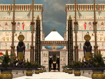 Egyptian Temple 3D model