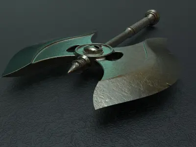 Battle axe 1  3D model
