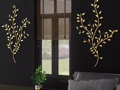 Wall Art Decoration Tree Branch Free 3D model
