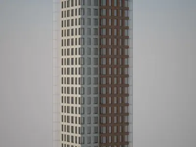 Skyscraper tall building 3D model