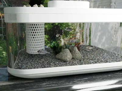 Xiaomi brand aquarium 3D model
