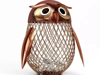 Owl for coins 3D model