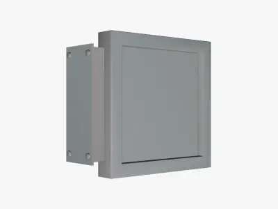 Basic Hanging Wall Sign - Geometry Only No Textures No Materials 3D model