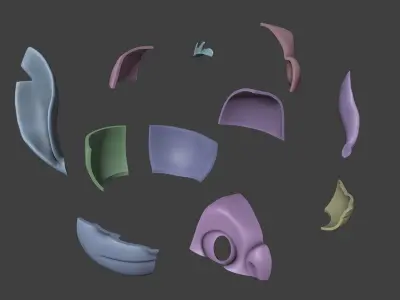 Stitch Helmet from Lilo and Stitch 3D print model