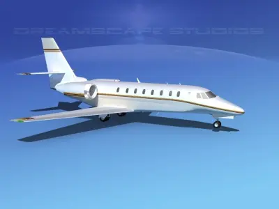 Cessna 680 Citation Sovereign V06 3D model
