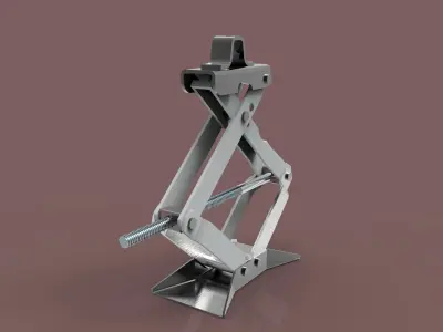 Jack metal tool Free 3D model