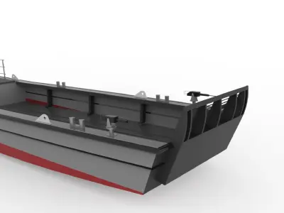LCVP landing craft vehicle personnel 3D model