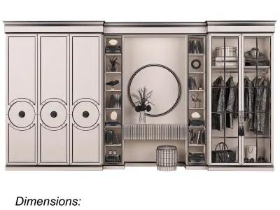 Furniture Composition 92 part 1 3D model