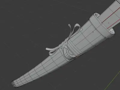 Katana Samurai Sword Shusui Zoro One Piece 3D model