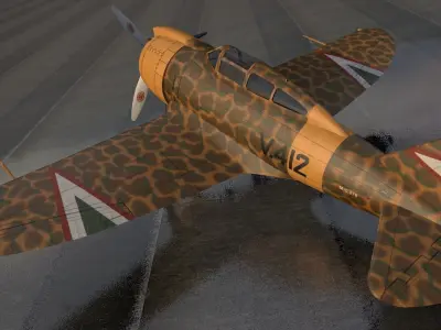 Reggiane Re-2000 Heja 3D model