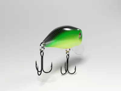 Crankbait hard lure 3D model