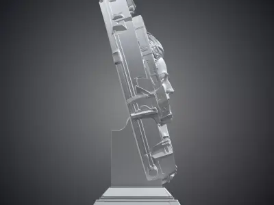 Sci-Fi Female Warrior Bust Tech-Ornate Portal Edition PM-351 3D print model