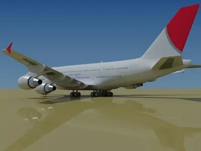 Japan Airlines JAL 3D model