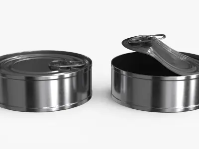 Tin Can v3 Low-poly 3D model