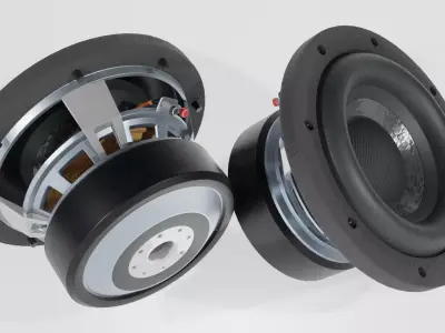 Woofer Speaker Clean 01 - Blender 3d 3D model