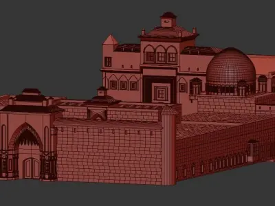  Historic Islamic Palace - Ishak Pasha Palace - Only Model 3D model