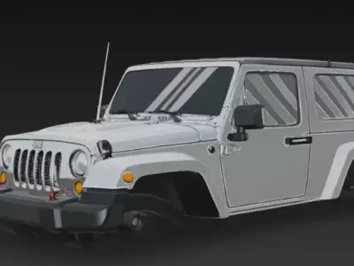 jeep upper body 3D model