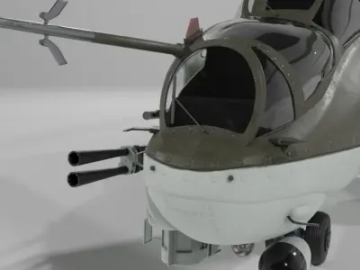 Mil Mi-24P Hind Free 3D model