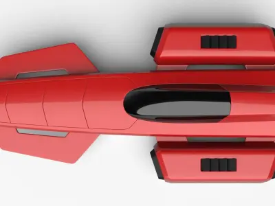 Racing Spaceship Antares 3D model