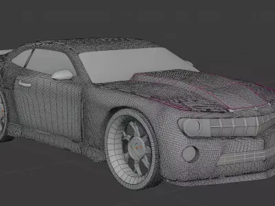 Camaro sport car Free 3D model