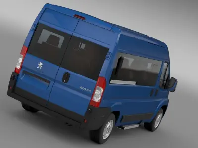 Peugeot Boxer Window Van L2H2 2006-2014 3D model