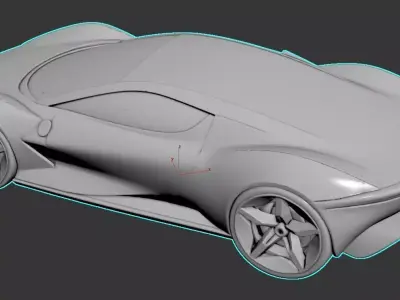 AI-Generated Concept Car - model 1 3D model