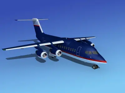 BAe 146-200 Corporate 1 3D model