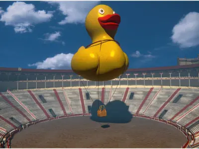 Plaza de las Ventas Low-poly 3D model