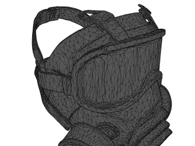 Realistic Military Gas Mask 3D Model 3D model