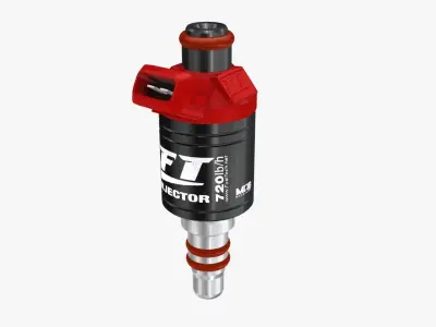 FuelTech Injector 720lb Low-poly 3D model