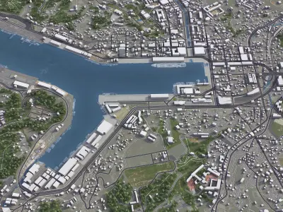 Keelung Low-poly 3D model