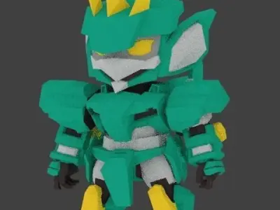 Super Mecha 1 - Bysreg of Code Name B3Y12 - 3D Print Ready 3D print model