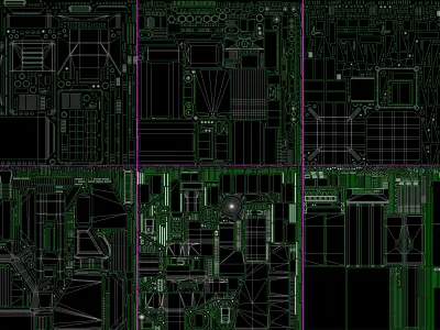 Wall Electric Props 2 - 20 pieces Low-poly 3D model