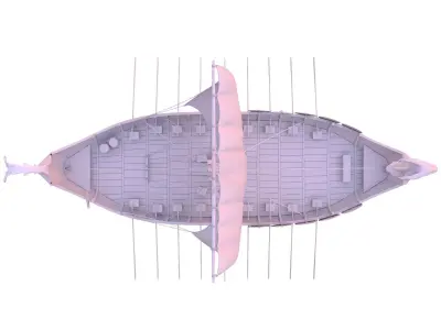 Drakkar Viking Ship 3D model