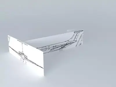 WORK IN PROGRESS - Vickers Viscount VC-10 Template Free 3D model