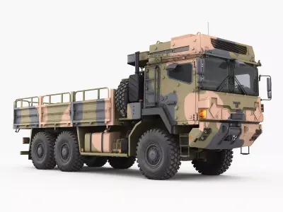 Military truck MAN HX61 Armor 3D model