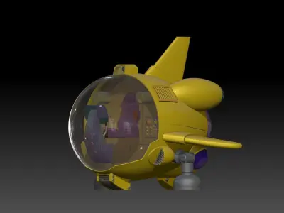 fan-art Dragon Ball Shf Bulma 991 Airship model kit 3D print model